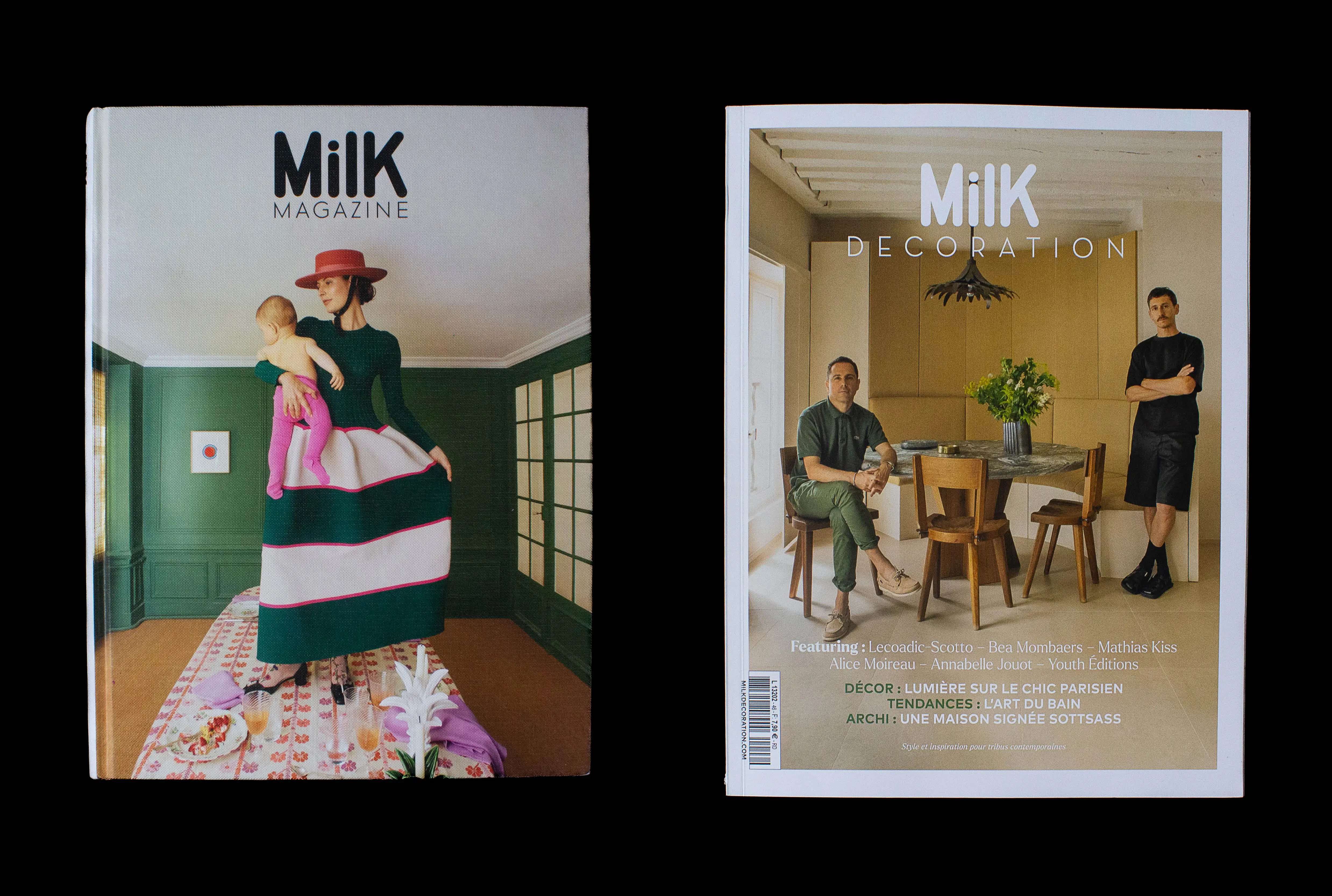 Couverture MilK Magazine et Decoration